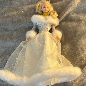 Elegant Barbie in her wedding dress